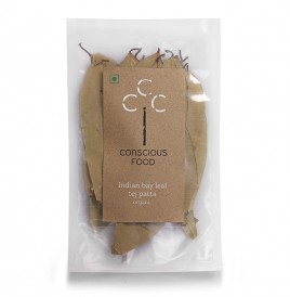 Conscious Food Indian Bay leaf Tej Patta Organic  Pack  10 grams